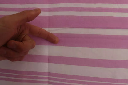 Pink White Striped Cannes Wrap Shawl Scarf